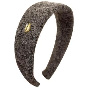 新年红色精致金标毛呢宽边发箍女气质高级感头箍高颅顶发卡头饰