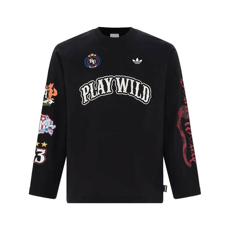 Adidas阿迪达斯三叶草男装2026冬季新款WILD LS TE休闲长袖KX4894