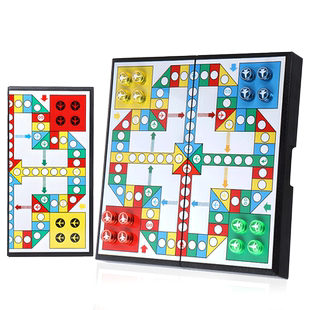飞行棋儿童益智棋类玩具小学生飞机棋五子棋大号多功能棋盘多合一