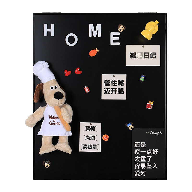 竖版电表箱装饰画2026新款黑白diy磁吸黑板画配电箱客厅餐厅挂画