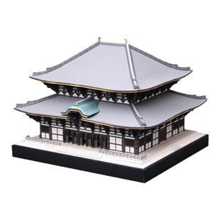 日本　东大寺殿内的大佛世界著名建筑模型纸工艺手工手办
