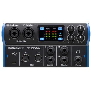 PreSonus普瑞声纳Studio24C 26C 68C 1810C 1824C录音直播USB声卡