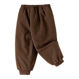 儿童冬装裤子灯芯绒夹棉加厚婴幼男女童宝宝棉裤长裤洋气外穿衣服