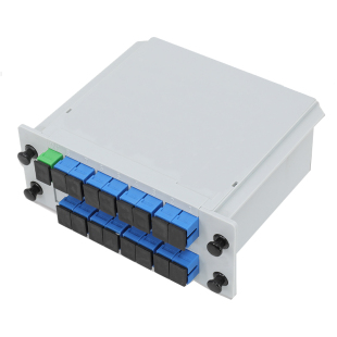 YOUYSI 分光器1分8插片式电信品质8芯光分路器SC接口插卡式光分器分纤箱1分4分光器