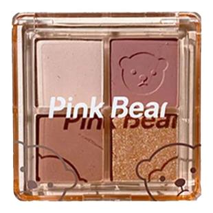 pinkbear皮可熊九色眼影盘七色04新款哑光皮克熊06高光彩妆综合盘