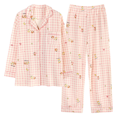 芬腾可安女士睡衣春秋季可外穿2025新款家居服纯棉长袖秋冬款全棉