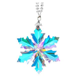 雪花太阳捕手光之立方合色棱镜水晶吊饰卧室窗户光影彩虹家居装饰