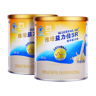 雅培益力佳低GI营养粉400g2罐