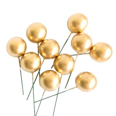 生日蛋糕装饰装扮金球银球炫彩球