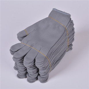 12双劳保手套尼龙手套劳保耐磨加厚手套邮手套丝线尼龙线包