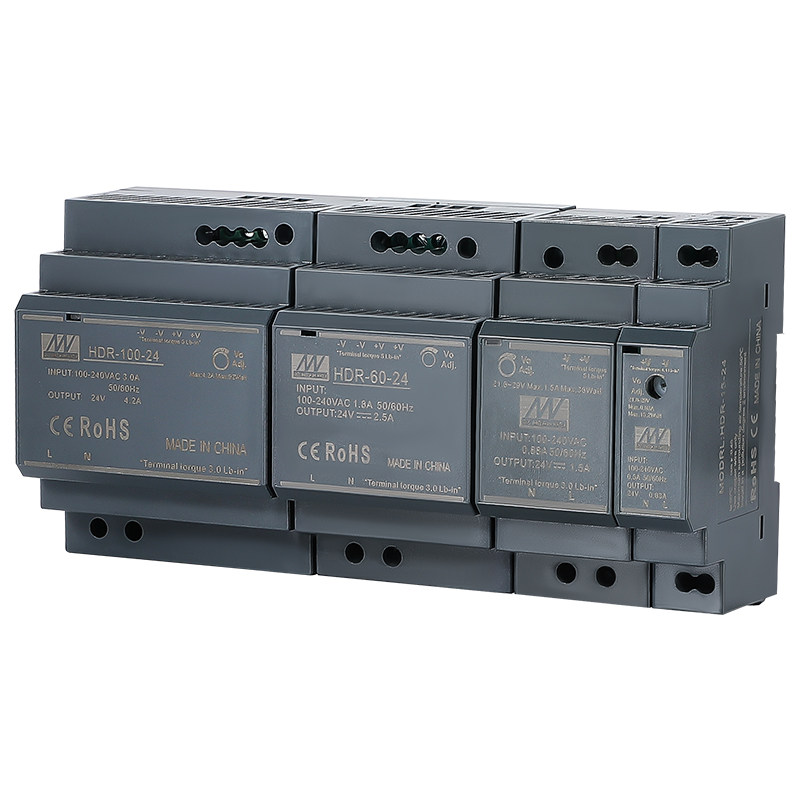 导轨式铭伟HDR-60W-24V开关电源