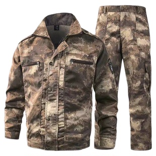 盾郎废墟迷彩服训练服套装工作服男拓展野战军迷服饰耐磨