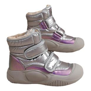 星期六雪地靴女冬季新款厚底防滑小白短靴女士加厚保暖东北大棉鞋