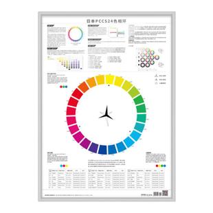 多功能色轮盘色环pccs24色海报套装色彩搭配标准色卡比色卡油漆调色卡样本pccs色相环图平面设计色卡板色轮卡