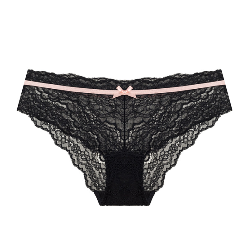 维多利亚多培尔性感欧美蕾丝内裤女纯棉裆透气低腰无痕纯欲三角裤