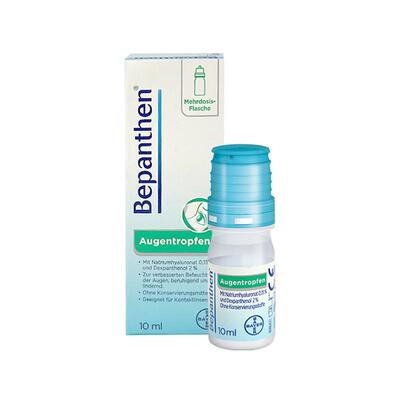 拜耳Bepanthen人工泪液眼药水缓解眼干视疲劳玻璃酸钠滴眼液