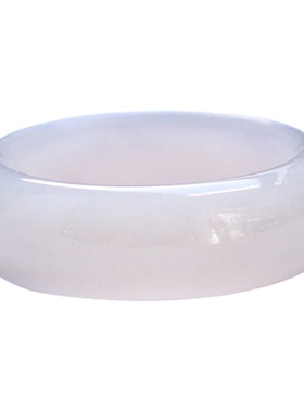 女士简约时尚和田玉烟紫戒指