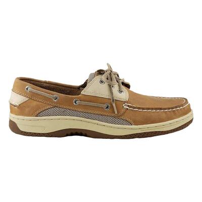 sperry男士系带皮面圆头低帮鞋