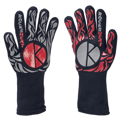 五指隔热手套烤箱硅胶烘焙