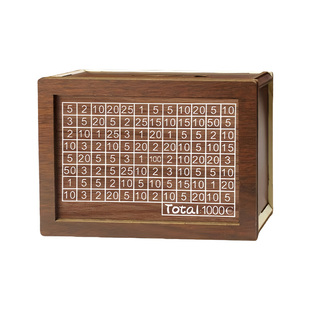 木质存钱罐只进不出纸币硬币都可存放摆件男女高级感创意生日礼物