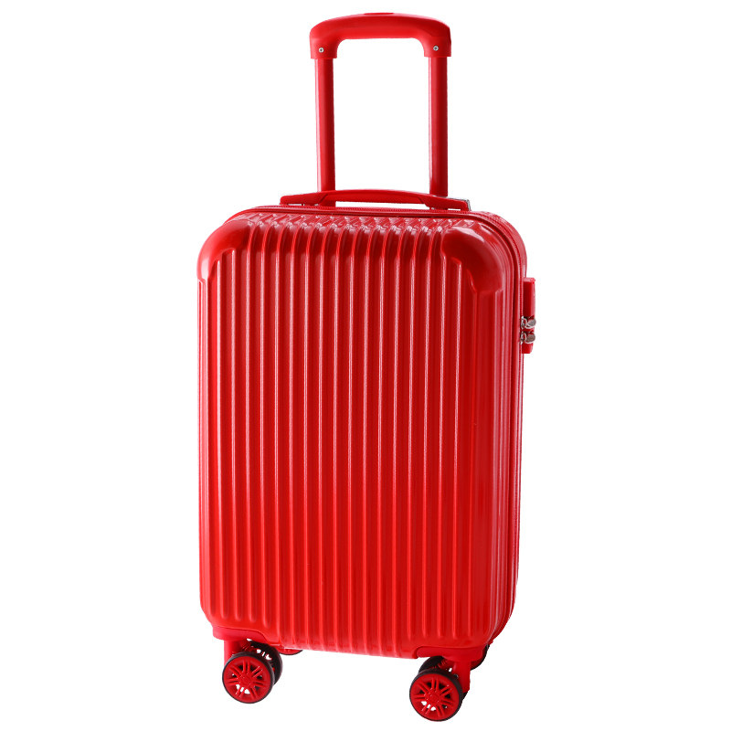 结婚用品旅行箱陪嫁红色拉杆密码