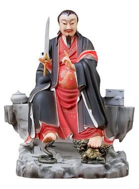 戴玉堂陶瓷摆件《玄武大帝古韵彩》玄天上帝真武祖师爷神像供奉