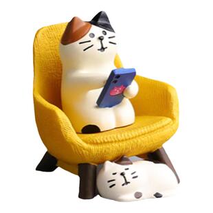 遇见丨牛马精神~可爱打工猫桌面小摆件送闺蜜创意工位布置装饰品