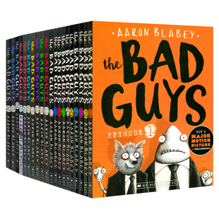 坏蛋联盟bad guys1-20册全套英文原版儿童漫画电影小说Scholastic学乐童书英语课外阅读章节书Aaron Blabey 我是大坏蛋