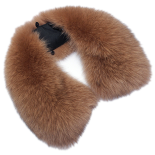 真狐狸毛领子单卖男女通用款加大方领假领子超大翻领圆领保暖冬季