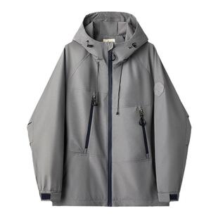 【限时清仓】英国小狐狸微防水仿冲锋衣运动时尚夹克外套男