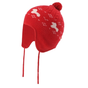 【100纯山羊绒】ETTOI爱多娃新年红色洋气毛线帽子/围巾冬季新款