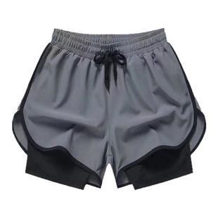 2026新款休闲跑步运动透气短裤男生田径宽松抽绳速干健身裤游泳裤