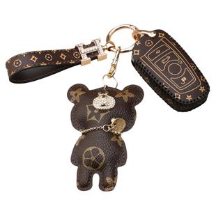 适用于宝马320li钥匙套2023款325li汽车真皮男3系320li女士扣壳包