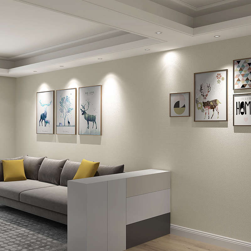 2025新款无缝墙布现代简约卧室客厅背景墙全屋壁纸轻奢高档壁布