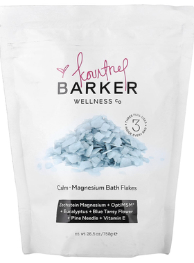 Barker Wellness Co,Calm, Magnesium Bath Flakes, 26.5 oz (750