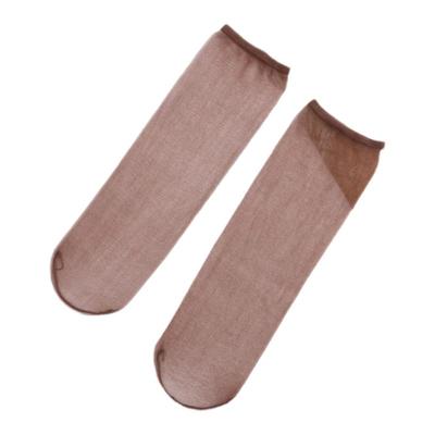 天鹅绒脚尖透明0D超薄短丝袜