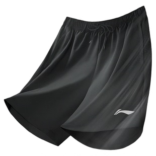 李宁运动短裤男夏季新款速干冰丝跑步篮球健身五分裤男款休闲透气