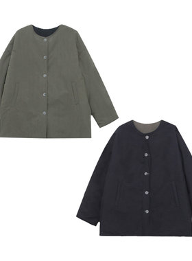 木岸muan本草纲目棉服定制冬季保暖两面穿上衣外套女D-DG3-6847