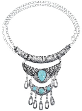 仿松石欧美波西米亚风水滴吊坠