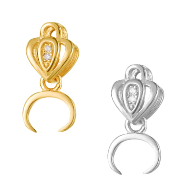 新品横孔扣子牛鼻夹扣左右扣配件