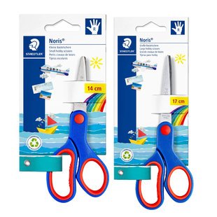 德国STAEDTLER施德楼圆头小学生尖头幼儿手工美工儿童安全剪刀