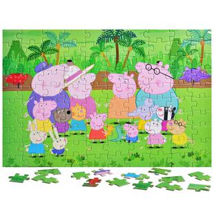 小猪佩奇 48/100片拼图粉红猪小妹儿童拼图男女3-8岁亲子早教玩具