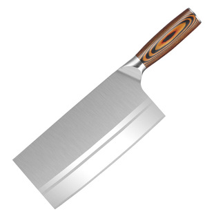 菜刀50Cr15mov厨师专用切片刀斩切刀饭店家用专业斩切两用刀商用