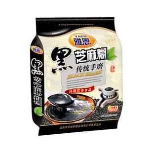 雅恩黑芝麻糊中老年加钙高钙高铁传统手磨早餐即食小袋装528克袋