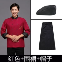 Красный фартук, шапка