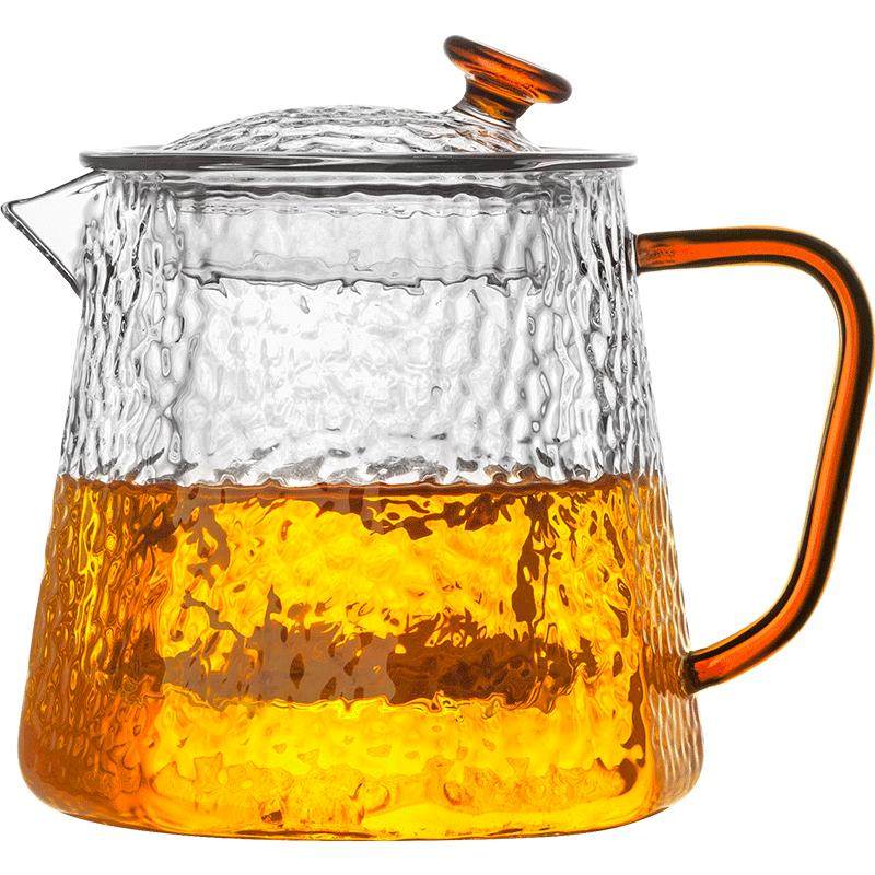玻璃茶壶过滤泡茶壶家用单壶耐高温锤纹花茶电陶炉煮茶器茶具套装