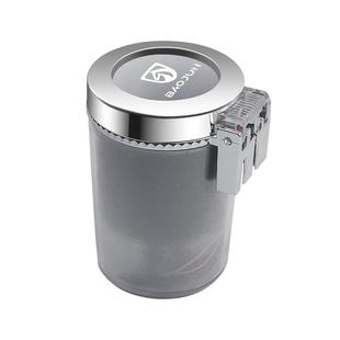 汽车车载烟灰缸悬挂式个性创意网红车内烟灰缸带盖LED灯车用烟缸