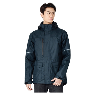 代尔塔防寒服中长款男女防寒保暖风衣修身衣服多功能防雨服