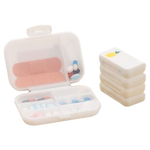 便携小药盒7天分药小盒子随身迷你分装精致小号药丸收纳盒实用
