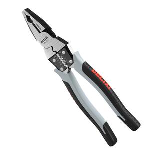 德力西老虎钳多功能斜口钳钢丝钳五金工具大全钳子电工尖嘴钳家用